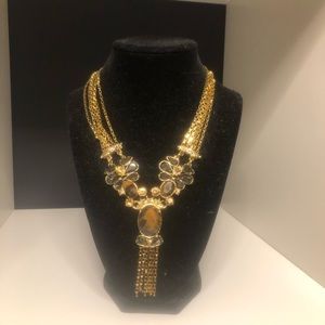 Ann Taylor Gold Statement Necklace